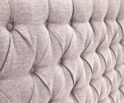 Brown Upholstered Linen King Headboard -Living Room Furniture Store 810513534 6