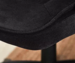 Hannah Charcoal Gray Microfiber Office Chair -Living Room Furniture Store 810513553 6