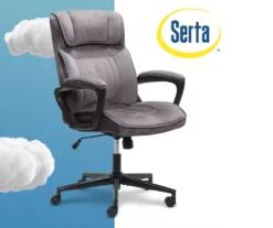 Gray & Black Executive Office Chair -Living Room Furniture Store 810513554