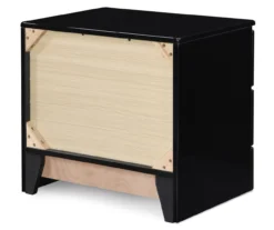 Black Hudson 2-Drawer Wood Nightstand -Living Room Furniture Store 810513557 13