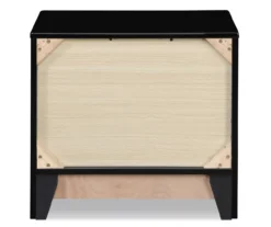 Black Hudson 2-Drawer Wood Nightstand -Living Room Furniture Store 810513557 15