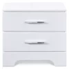 White Hudson 2-Drawer Wood Nightstand -Living Room Furniture Store 810513558 11