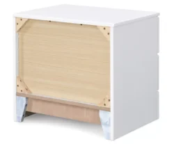 White Hudson 2-Drawer Wood Nightstand -Living Room Furniture Store 810513558 13