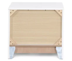 White Hudson 2-Drawer Wood Nightstand -Living Room Furniture Store 810513558 15