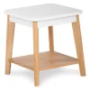 White Square Side Table