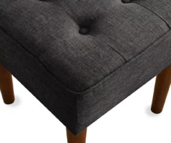Aria Charcoal Grey Tufted Stool -Living Room Furniture Store 810513578 5