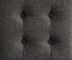 Aria Charcoal Grey Tufted Stool -Living Room Furniture Store 810513578 6