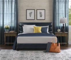 Black Channel Tufted King Upholstered Bed Frame 25 Black Channel Tufted King Upholstered Bed Frame -Living Room Furniture Store 810513588 4