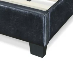 Black Channel Tufted King Upholstered Bed Frame 28 Black Channel Tufted King Upholstered Bed Frame -Living Room Furniture Store 810513588 8