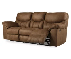 Boxberg Bark Faux Leather Reclining Sofa -Living Room Furniture Store 810519664 1