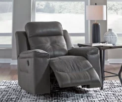 Jesolo Gray Rocker Recliner -Living Room Furniture Store 810519672 2