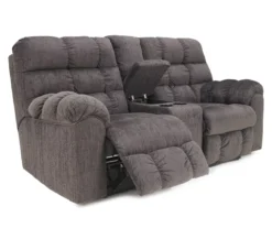 Acieona Slate Reclining Console Loveseat 8 Acieona Slate Reclining Console Loveseat -Living Room Furniture Store 810519689 1