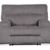 Coombs Charcoal Wide Seat Power Recliner -Living Room Furniture Store 810519706