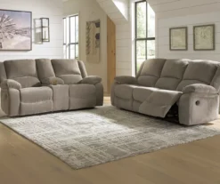 Draycoll Pewter Power Reclining Console Loveseat 8 Draycoll Pewter Power Reclining Console Loveseat -Living Room Furniture Store 810519718 810519715 1