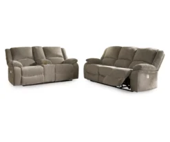 Draycoll Pewter Power Reclining Console Loveseat 9 Draycoll Pewter Power Reclining Console Loveseat -Living Room Furniture Store 810519718 810519715