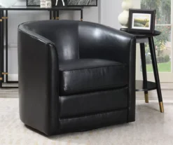 Hammond Classic Black Swivel Accent Chair 15 Hammond Classic Black Swivel Accent Chair -Living Room Furniture Store 810519935 7