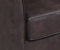 Willow River Hammond Faux Leather Swivel Accent Chair -Living Room Furniture Store 810519938 3
