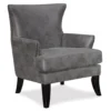 Bossa Dark Gray Accent Chair 2 Bossa Dark Gray Accent Chair -Living Room Furniture Store 810519951 2