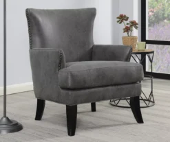 Bossa Dark Gray Accent Chair -Living Room Furniture Store 810519951 7