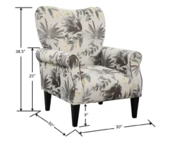 Willow River Lincoln Floral Accent Chair -Living Room Furniture Store 810519969 4