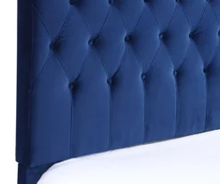 Decatur Navy Twin Upholstered Bed -Living Room Furniture Store 810519977 4