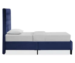 Decatur Navy Twin Upholstered Bed -Living Room Furniture Store 810519977 7
