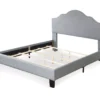 Lombard Light Gray Full Upholstered Bed