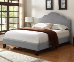 Lombard Light Gray Full Upholstered Bed -Living Room Furniture Store 810519982 7