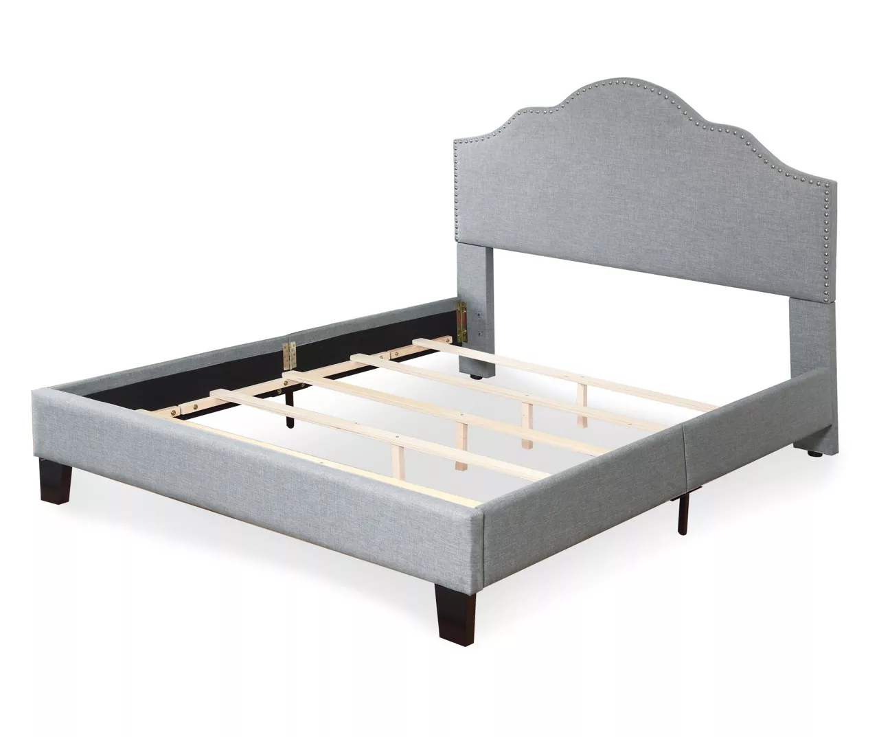 Lombard Light Gray California King Upholstered Bed 3 Lombard Light Gray California King Upholstered Bed