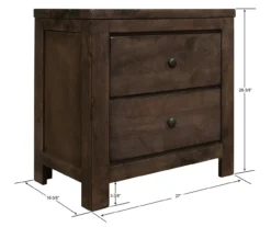 Florence 2-Drawer Nightstand -Living Room Furniture Store 810519987 5