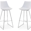 30" Thomas White Bar Stools, 2-Pack -Living Room Furniture Store 810520066 1