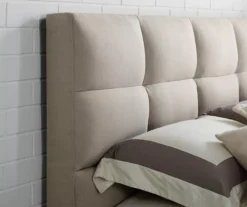 Orson Beige Full Upholstered Bed -Living Room Furniture Store 810524559 5