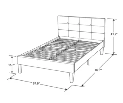 Orson Beige Full Upholstered Bed -Living Room Furniture Store 810524559 8
