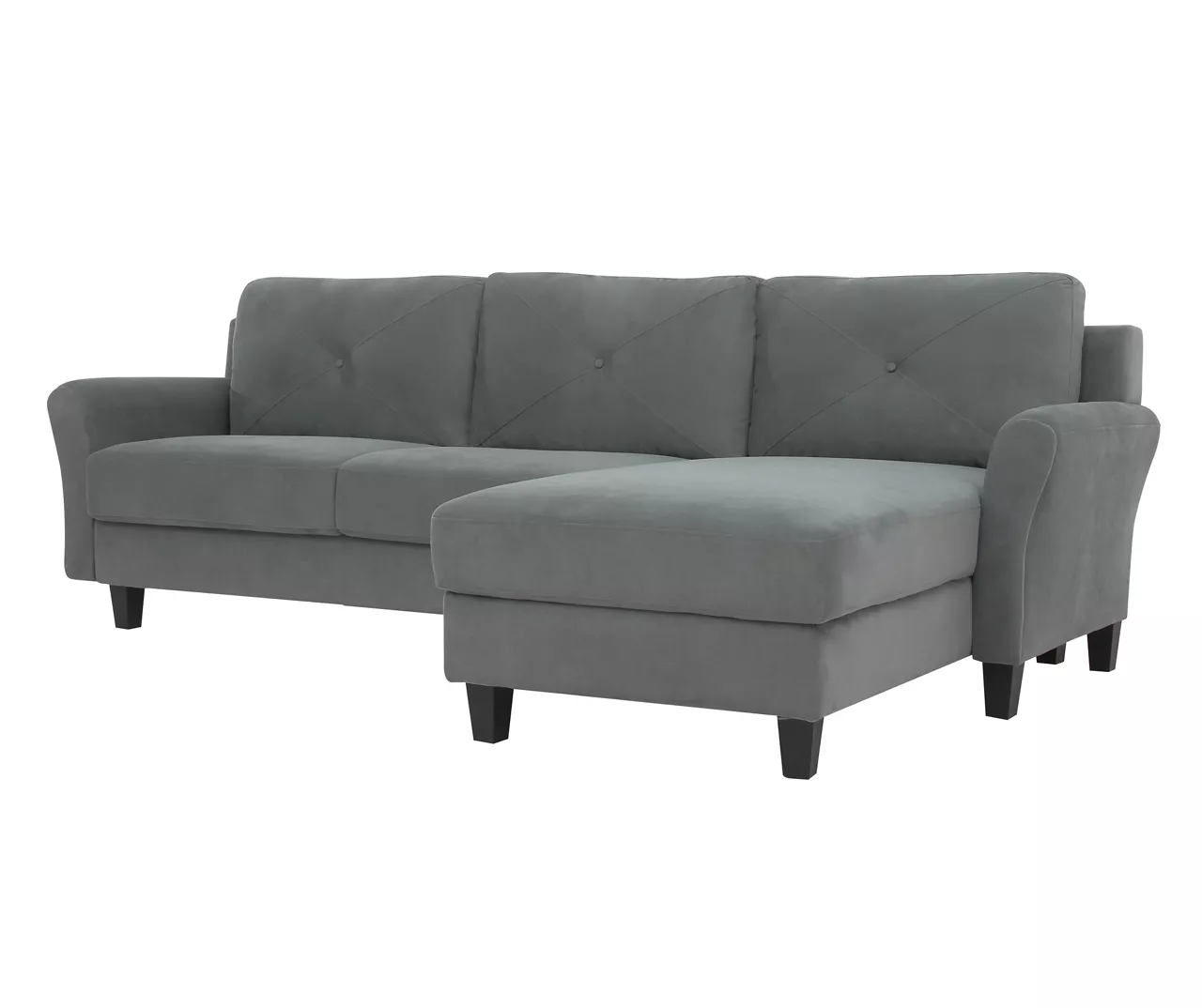 Hayward Gray Rolled Arm Sectional 4 Hayward Gray Rolled Arm Sectional - Image 2