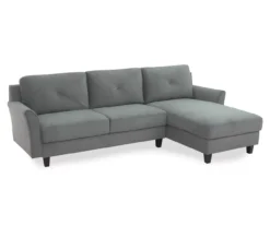 Hayward Gray Curved Arm Sectional 22 Hayward Gray Curved Arm Sectional -Living Room Furniture Store 810524580 2
