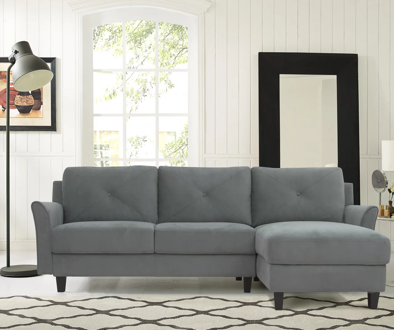 Hayward Gray Curved Arm Sectional 11 Hayward Gray Curved Arm Sectional - Image 9