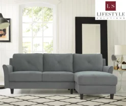 Hayward Gray Curved Arm Sectional 29 Hayward Gray Curved Arm Sectional -Living Room Furniture Store 810524580 9