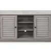 52" Faux Marble Shutter Door TV Stand -Living Room Furniture Store 810524648 2