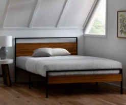 Brookside Metal & Wood Platform Bed -Living Room Furniture Store 810527133 810527134 810527135 810527132 5