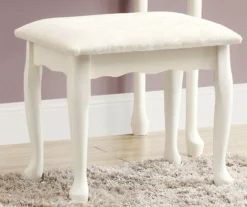 Antique White 2-Piece Mirror Vanity Set -Living Room Furniture Store 810527351 4