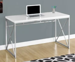 Monarch Metal Computer Desk -Living Room Furniture Store 810527355 1