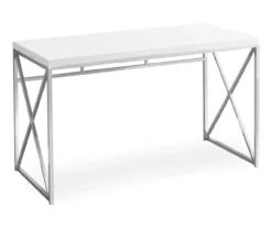Monarch Metal Computer Desk -Living Room Furniture Store 810527355 2