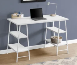 Monarch Metal 3 Tier Computer Desk -Living Room Furniture Store 810527359 1