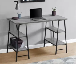 Monarch Metal 3 Tier Computer Desk -Living Room Furniture Store 810527362 1