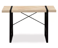 Natural Wood Look Thick Panel Computer Desk -Living Room Furniture Store 810533411 4