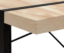 Natural Wood Look Thick Panel Computer Desk -Living Room Furniture Store 810533411 7