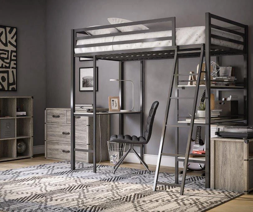 Nova Gray Oak 4-Drawer Storage Dresser 8 Nova Gray Oak 4-Drawer Storage Dresser - Image 6