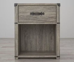 Nova Gray Oak Nightstand -Living Room Furniture Store 810538202 1