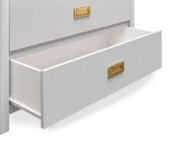 Monarch Hill Haven Dove Gray 3-Drawer Dresser -Living Room Furniture Store 810538227 6