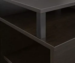 65" Himmel Espresso Electric Fireplace Console -Living Room Furniture Store 810538249 4